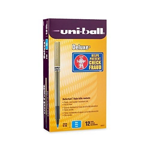 Uni-ball Deluxe Roller Ball 2-pack tinta azul micro miniatura 2