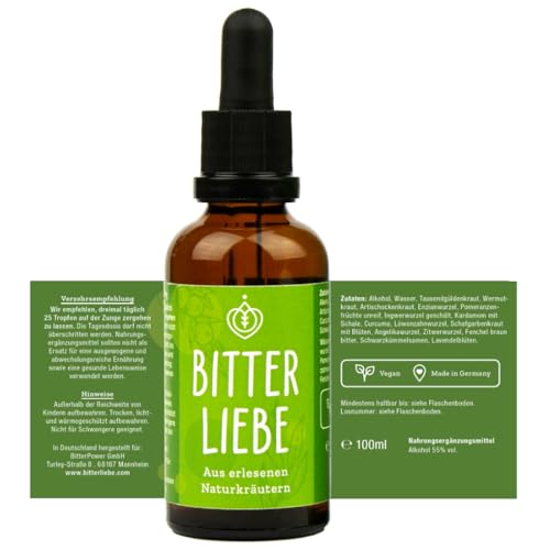 BitterLiebe® Original Bitterstoffe Tropfen 50ml aus Die Höhle der Löwen - hochdosierte Bittertropfen nach Hildegard von Bingen - Made in Germany (3)
