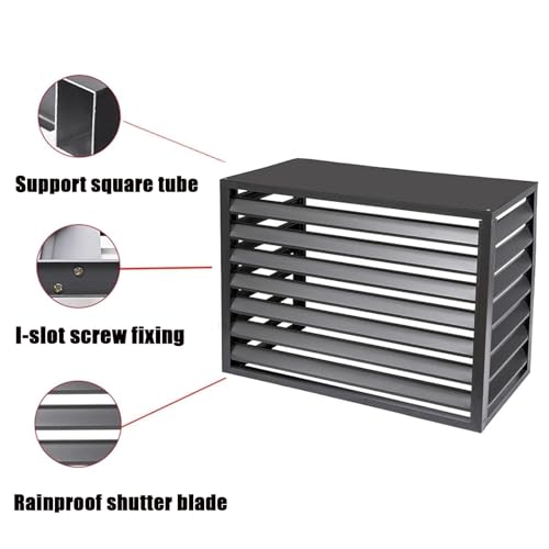 Support à fleurs en aluminium pour climatiseur extérieur pour masquer le moteur