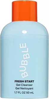 Fresh Start Gel Cleanser - Gentle Exfoliating Face Wash for Oily Skin - Formulated with Aloe Vera Juice + Caffeine to Protect and Soothe Complexion (50ml)