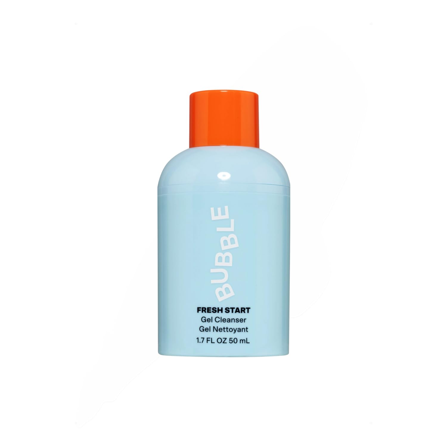 Bubble Skincare Fresh Start Gel Cleanser: Gentle PHA Exfoliating Face Wash for Oily Skin with Aloe Vera & Caffeine (50ml)
