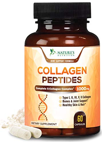 Multi Collagen Pills (Types I, II, III, V, X) - Premium Hydrolyzed Collagen