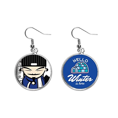Pendientes de hielo estilo dibujo chino para lucir en cenas y bodas de invierno