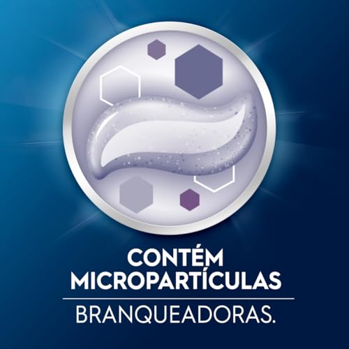Oral-B Pasta de Dente 3D White Brilliant Fresh, Clareador Avançado com Micropartículas Clareadoras, Elimina até 80% das manchas superficiais 53 ml, 6 Unidades