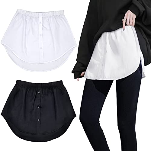 YMIFEEY 2 Stück Hemdverlängerung Fake-Hoodie Extender Damen Hemd...