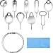 11 Pieces SIM Card Removal Tool - Card Tray Eject Pins Needle, Card Tray Pin Eject Removal Tool, Needle Opener Ejector, Tray Eject Pin Ejector, Needle Pin Remove