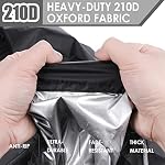 Folding Ladder Cover Outdoor Waterproof Protector for Ladder with Drawstring for Step Ladder Anti-UV Patio Garden Household Ladder Storage Bag Black
