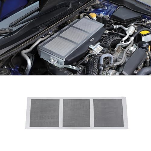 スバルWRX 2022年~現行対応 エンジンルーム ラジエーターネット 保護ネット エンジンコンパートメント 車用ラジエーターネット フードラジエーター カバー 外装パーツ 車用アクセサリー カーボンスチール製 (シルバー)