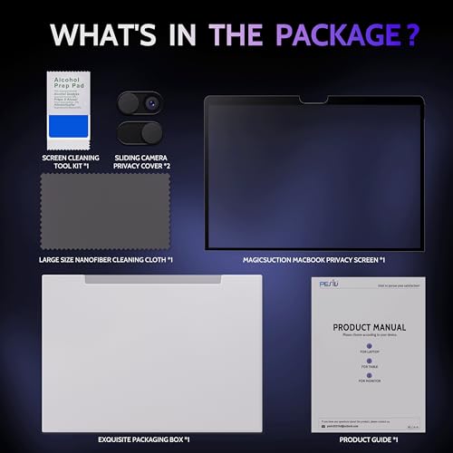 Peslv Tela de privacidade para MacBook Pro de 13 polegadas (2016-2022, M1, M2) e MacBook Air de 13 p