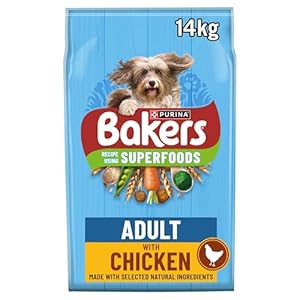 Bakers Adult Dry Dog Food Chicken and Veg 14 kg, Packaging May Vary