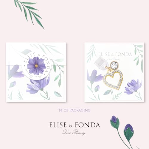 ELISE & FONDA TP313 Tipo-C porta de carregamento USB antipoeira plugue cristal amor coração celular