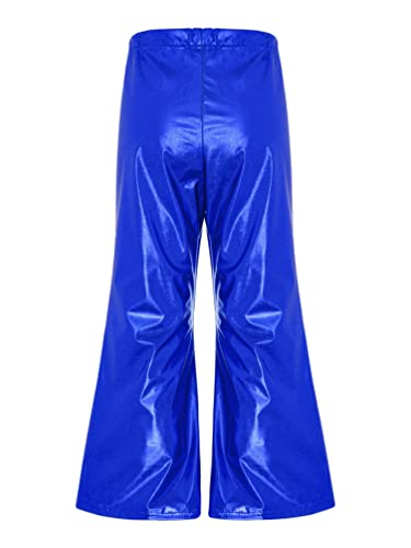 Kids Girls Boys Shiny Metallic Flared Pants Elastic Waistband Hip Hop Jazz Dance Pants Trousers Dancewear2
