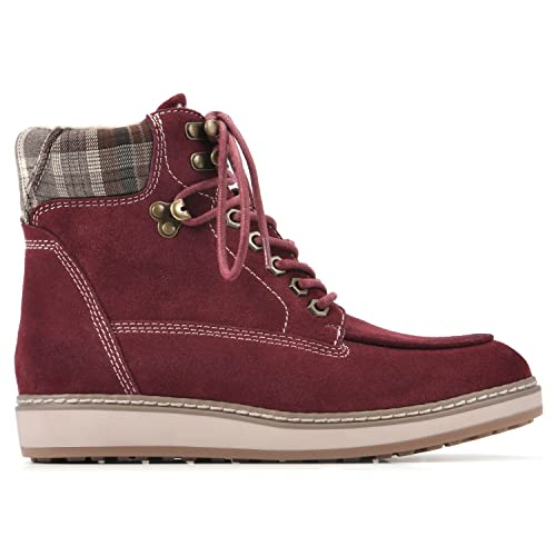 White Mountain Shoes Women's Thyme Boot, Burgundy/Suede, 6.5 M #TOP1