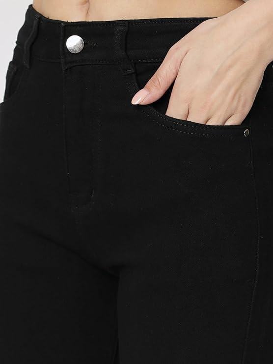 Image of CIPPY Regular Straight Fit High Rise Stretchable Jeans for Women