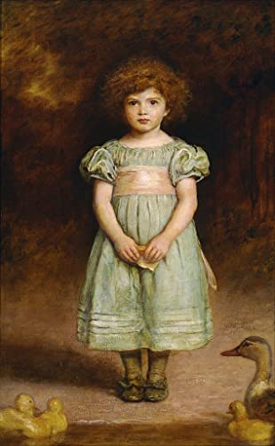 Peinture sur toile canetons Millais pour habiller un grand mur de chambre