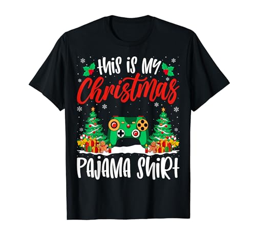 Gaming Xmas Pajama Shirt Gamer Game Gaming Christmas Holiday T-Shirt