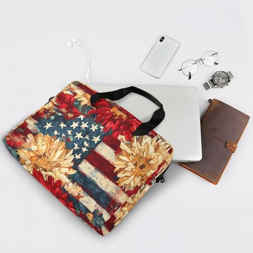 Bolso bandolera para laptop rojo compatible hasta 15.6" miniatura 5