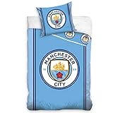 manchester city logo Maße des Bettbezugs: 140 x 200 cm, geeignet für ein Einzelbett und ein Doppelbett.