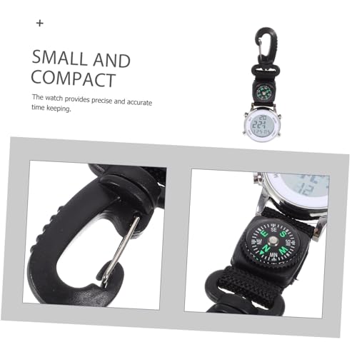 Reloj colgante electrónico con clip Alipis de bolsillo para exteriores y multifuncional 7