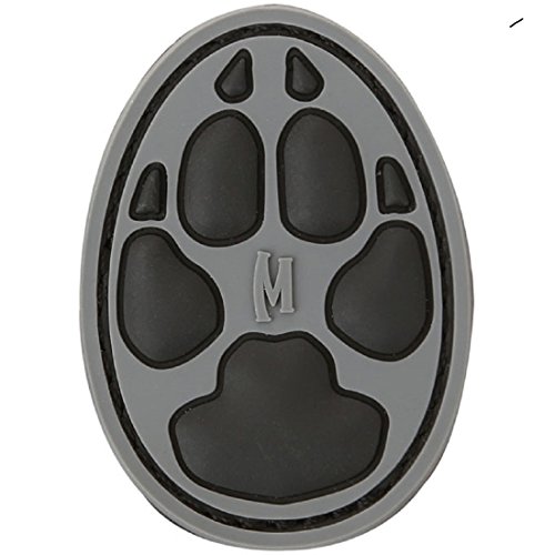 Maxpedition Parche de Pista para Perros, parche táctico con velcro y diseño de huella