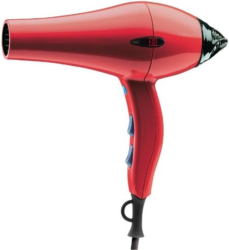 Exit Hair Dryer: Professional Hair Dryer That's Lightweight and High Performance + Salon Quality Blow Dryer - Cherry Red