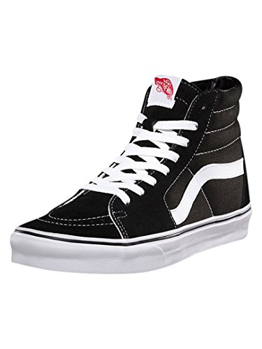 Vans Unisex Sk8-Hi Black/White Sneaker - 9.5