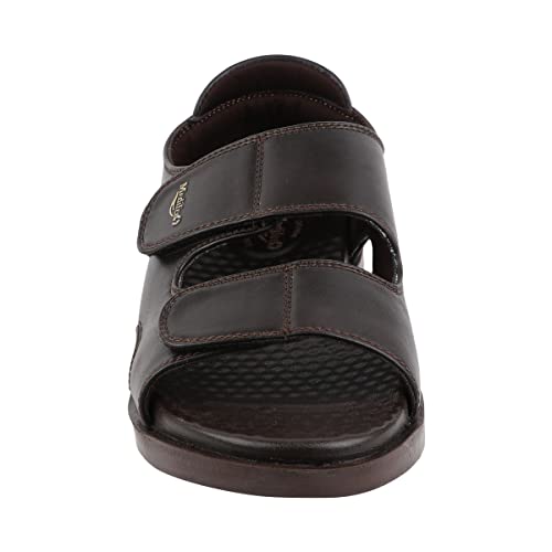 Image of Medifeet Men's Brown Double Strap Open-Toe Sandals