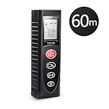 Medidor de distancia, mini, manejable, digital, láser, con gran pantalla LCD con retroiluminación, Más rápido y más preciso que la cinta métrica.