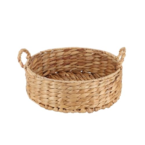 YRLSOTGE Round Water Hyacinth Storage Baskets