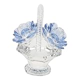 Photo Gallery nolitoy cesto di fiori in cristallo blu decorativo artigianato in cristallo per casa e interni auto soprammobile trasparente elegante per tavolo e finestra Photo Gallery nolitoy cesto di fiori in cristallo blu decorativo artigianato in cristallo per casa e interni auto soprammobile trasparente elegante per tavolo e finestra