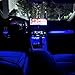 L2R for Toyota RAV4 XA50 (2019-2025) LED Car Interior Center Console Dashboard Light Bar with On & Off Switch Lamp Kit Strip Accessories 3 PCS (Deep Blue)