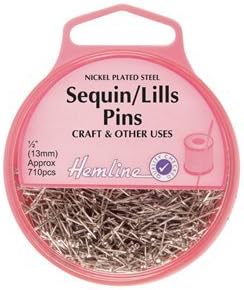 Hemline Sequin/Lills/Bead Pins 13mm 710pcs