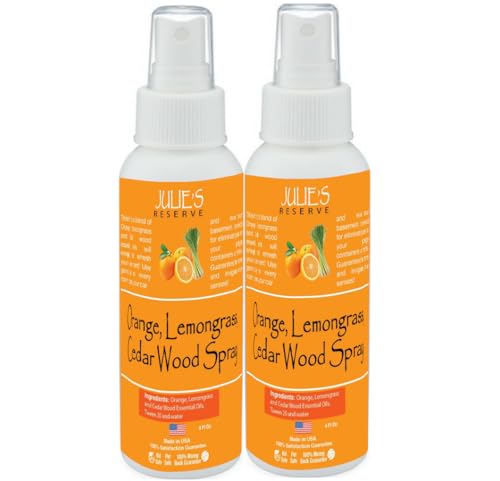 2 Pack Citrus Orange/Cedar/Lemongrass Room & Linen Spray