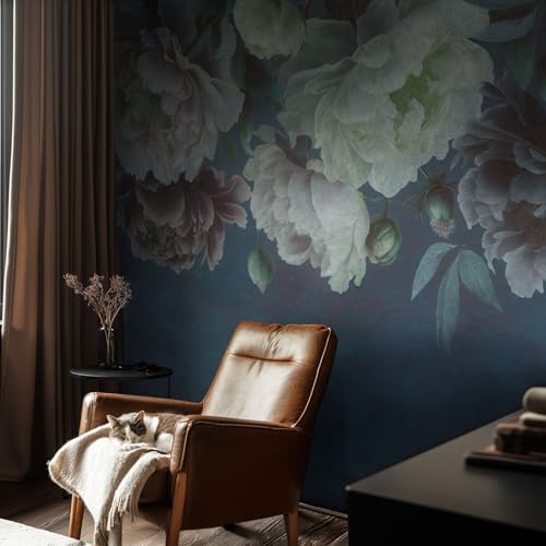 Murales vinilos de pared elegancia floral de 152x104 cm para adornos del hogar 3