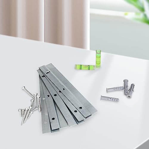 4 Pairs French Cleat Hanger 6 Inch Z Bar Hanger Supports Cleat Picture Hanger Kit Interlocking Wall Mounting Bracket Hardware Kit for Hanging Mirrors, Picture, Shelf, Whiteboard, Art, Frames