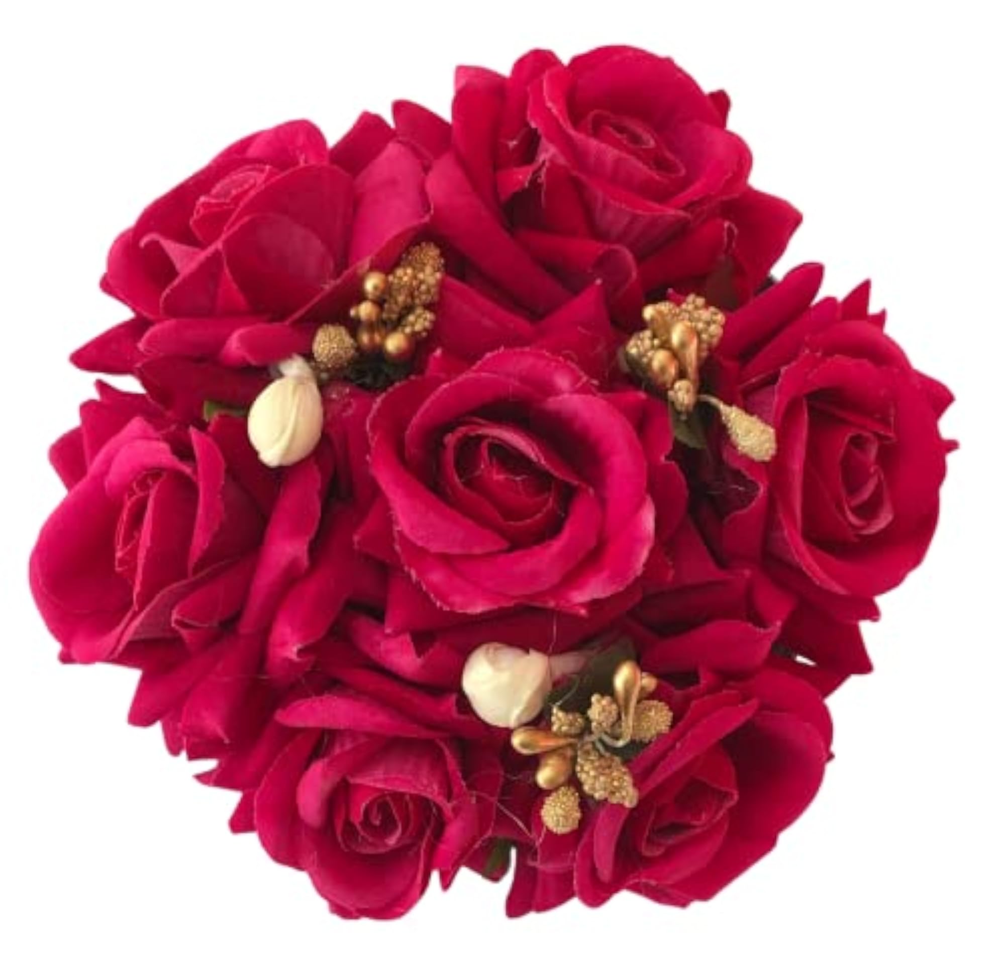 Women's Handmade Floral Bun Decoration for Weddings