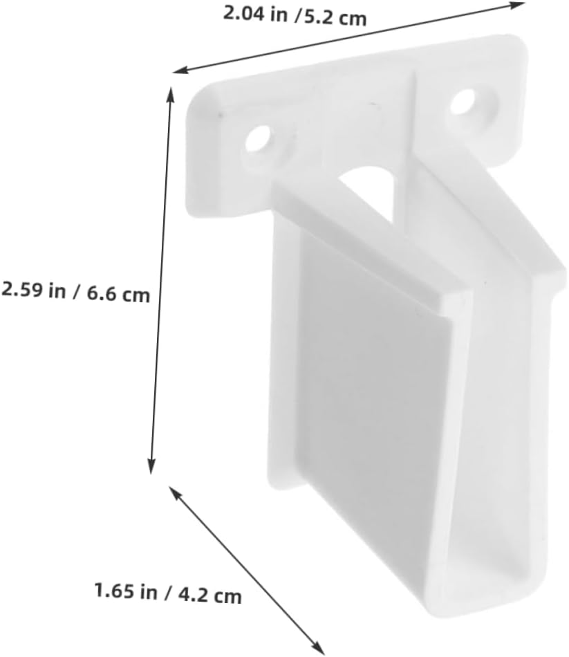 Zerodeko 20pcs Rv Accessories Plastic Shelf Brackets Wall Mount Closet Shelf Fastener Screws Wire End Support