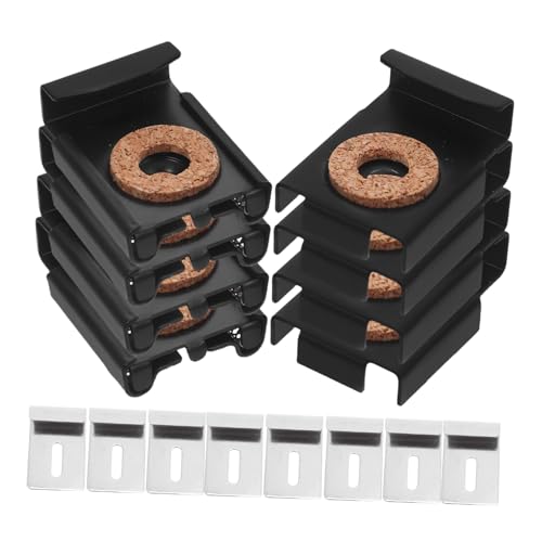 OSALADI 4 セット壁掛け鏡クリップ ステンレス鋼製 耐水性ガラスホルダー 厚対応 マルデザインで浴室 リビングに 固定と多用途対応の鏡クランプ