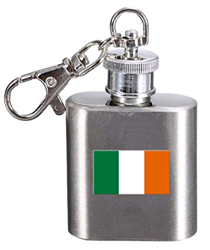 Flasque porte-clés Eire gravé idéal pour match et randonnée