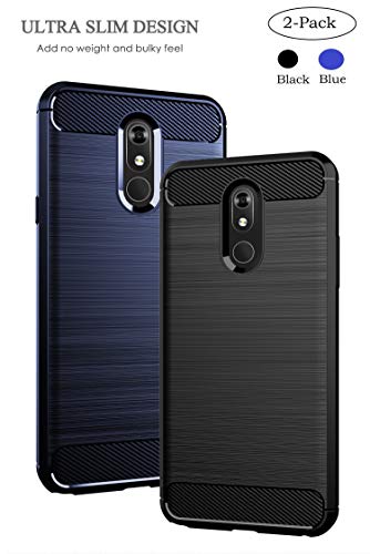 Sfmn 2-Pack Case for LG Stylo 5 Case Carbon Fiber Brushed Texture Soft
