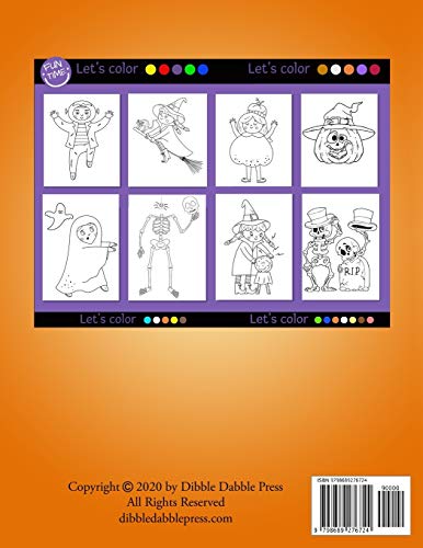 BOO! Halloween Coloring Book for Kids: Best for Ages 4 to 8, Premium 94 White Pages (Printed One Side) Filled with Spooky Fun Coloring Pages ~ Perfect Halloween Gift image 4