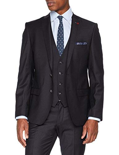 Veste de costume homme noir slim blazer chic Roy Robson 26