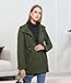 Ciguo Women's Ligtweight Jackets Anorak Utility Drawstring Waist Hoodie Zip Up Fall Casual Coat with Pockets