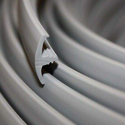 Convertavan 15mm T Trim Single Lipped 10 Metre Knock on Edging (Light Grey)