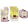 100% Cotton Printed Kitchen Linen Set of 5, 2 Kitchen Towels, 2 Potholder, 1 Oven mitt, Non Slip, Washable, and Heat Resistant. (Home)