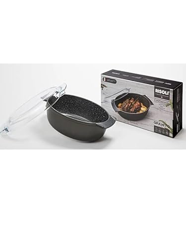 Risolì Casseruola ovale con Coperchio Saporella Granito