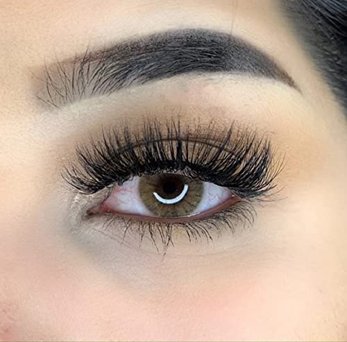 MYSALENS® Lentilles De Contact De Couleur Hidrocor Ocre Ochre Naturelle très haute opacité Kit De Rangement Boitier Pince applicateur Offert 12 Mois sans correction