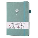 SeQeS Bullet Dotted Journal -A5 Dot Grid Notebook 160gsm Pages Number Bleedproof Paper,Hardcover Dot