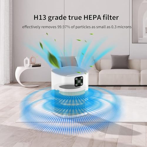 Image of Docoss- HEPA Filter Replacement for Air Purifier Compatible with Docoss Air Purifier & Other Similiar Size Filters, Activated Carbon Filter Replacement, Removes PM2.5, Dust, Smoke, Odour & Allergens