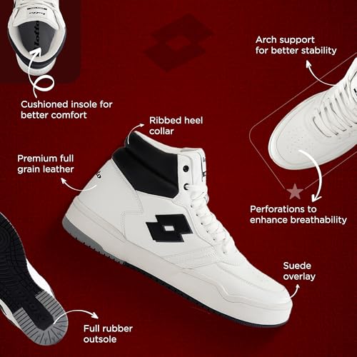 Image of Lotto Men Hoop Star Citta High Sneakers